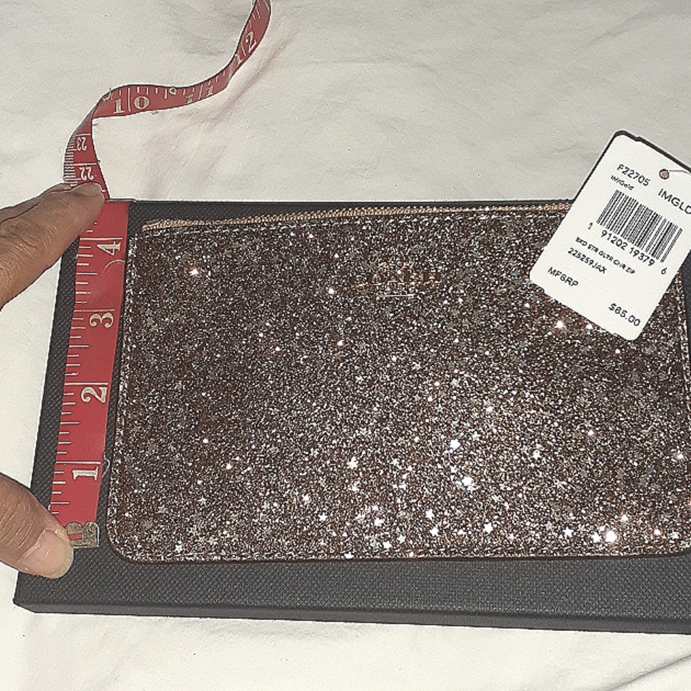 🆕 COACH WRISTLET GOLD START GLITTER - Picture 12 of 12